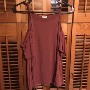 Garage Short-sleeve Shoulder-less Shirt